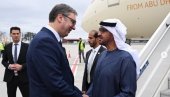 ИДЕМ КОД ИСКРЕНОГ ПРИЈАТЕЉА СРБИЈЕ Вучић: Захвалан сам и њему и Емиратима на подршци