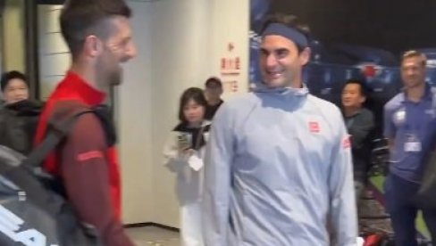 GDE SI MATORI! Kakav susret u Šangaju, Novak Đoković naleteo na Rodžera Federera (VIDEO)