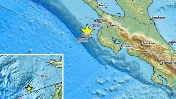 СНАЖНО СЕ ТРЕСЛО: Регистрован земљотрес јачине преко 6 степени по Рихтеру