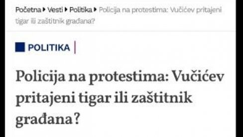 ОПАСНА КАМПАЊА ШОЛАКОВИХ МЕДИЈА: Хушкају људе на полицију, желе хаос на улицама и Дивљи запад у Србији!