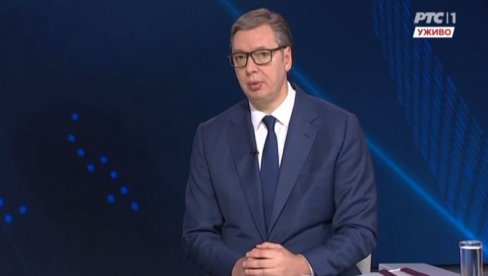 VUČIĆ NA RTS: Predsednik o važnim temama