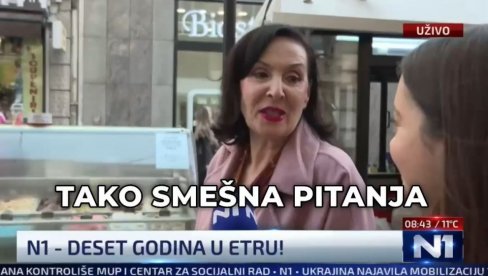 ISKIDAĆU SE OD SMEHA... Beogradska gospođa u dve reči postavila na mesto Đilasovu i Šolakovu N1 (VIDEO)