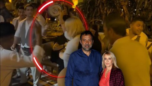 OBJAVLJEN SNIMAK: Ana Divac razbijala tanjire u kafani (VIDEO)