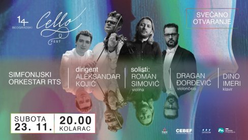 NA KOLARCU ČELO FEST: Četrnaesti festival posvećen umetnosti sviranja na violončelu