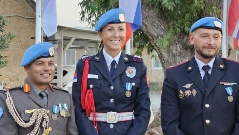 PRIZNANJE POLICIJI SRBIJE: Major Marta Vujisić odlikovana medaljom Ujedinjenih nacija  (FOTO)