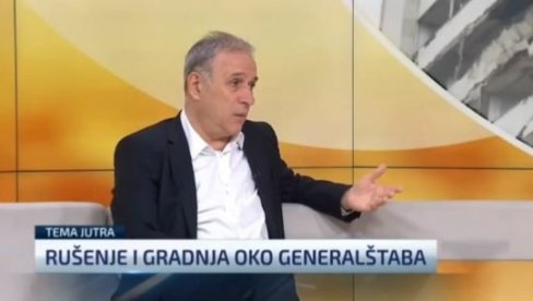 KAKAV BEZOBRAZLUK: Ponoš tvrdi da bi on obnovio zgradu Generalštaba da je na vlasti, a bio je na vlasti do 2012 - i ništa (VIDEO)