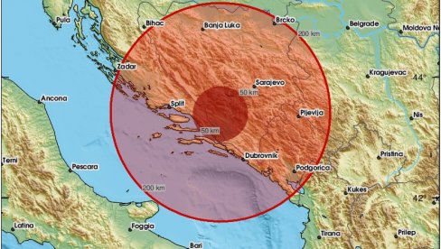 ZEMLJOTRES POGODIO BOSNU: Epicentar blizu Mostara, tresla se i Jablanica (FOTO)