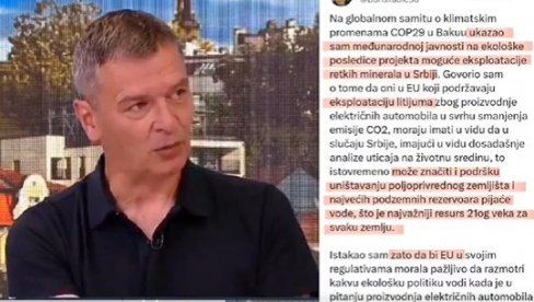 TADIĆ LOBIRA PO SVETU PROTIV KOPANJA LITIJUMA A ĆUTA PORUČUJE: Pa ti si doveo Rio Tinto u Srbiju! (VIDEO)