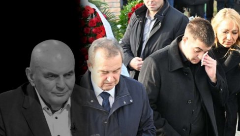 ZBOGOM DRUŽE: Dačić slomljen, njegov sin plače na sahrani Palme (FOTO)