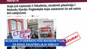 BLOKADE STUDENATA POD MASKOM TUGE: Ali za koga oni zapravo zaustavljaju Srbiju?