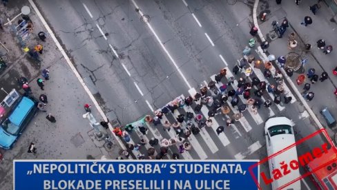 NEPOLITIČKA“ BORBA STUDENATA: Blokade preselili i na ulice (VIDEO)