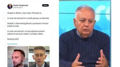 GOVOR MRŽNJE! IDEOLOG OPOZICIJE UDARIO NA NAŠ NAROD PREKO DRINE: Šta će Srbi iz Bileće i Slavonskog Broda u Srbiji? (FOTO)