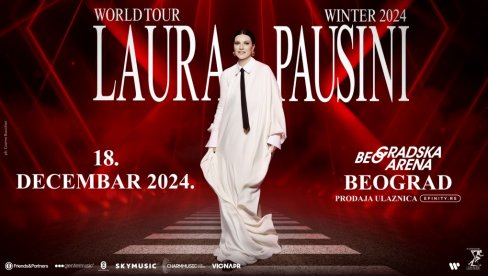 Laura Pausini STIŽE U BEOGRAD – Još samo SEDAM DANA do koncerta italijanske dive u Beogradskoj areni