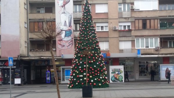 ТАБАЧКА ЧАРШИЈА У ПОЖАРЕВЦУ: Окићена новогодишња јелка