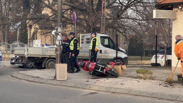 НЕСРЕЋА У НИШУ: Тешко повређен мотоциклиста (ФОТО)