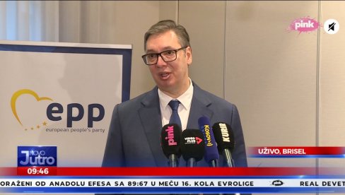 VUČIĆ UŽIVO IZ BRISELA (VIDEO)