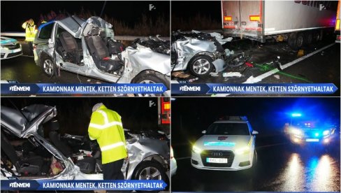 STRAŠNI PRIZORI SA MESTA POGIBIJE BRAČNOG PARA IZ SRBIJE: Otkriveno kako je došlo do nesreće na auto-putu kod graničnog prelaza (FOTO/VIDEO)