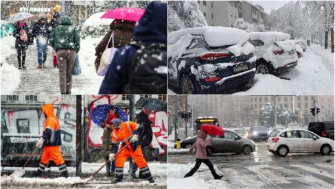 SRBIJA POD SNEGOM: Sneg ne prestaje da pada, RHMZ nastavlja sa upozorenjima