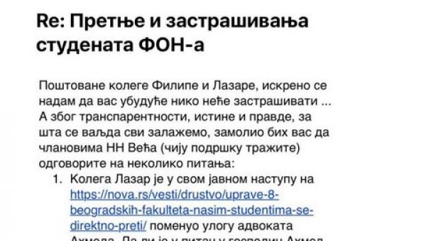 ПРОФЕСОР НА МЕТИ ШОЛАКОВИХ МЕДИЈА: Позивао је студенте да размисле да ли је протест политизован (ФОТО)