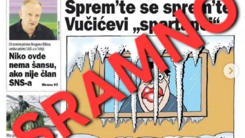 VUČIĆ O NASLOVNOJ STRANI ANTISRPSKIH MEDIJA: Propadaju im besmisleni protesti, lagaće sve više - Samo mirno, pobediće Srbija, kao i uvek