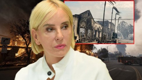 DRAMA U LA Ana Divac u suzama: Izgoreo je moj komšiluk, sve je nestalo!