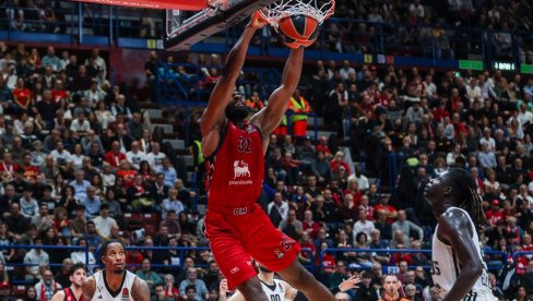 POVREDIO SE U BEOGRADU: Košarkaš Olimpije Milano van terena minimum tri sedmice