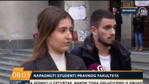 STUDENTI TVRDE DA SU NAPADNUTI NA PRAVNOM FAKULTETU: Zašto se ne skinu snimci sa kamera i ne dopusti policiji da tačno utvrdi šta se desilo?