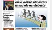 STUDENTI SE POTUKLI, A LAŽU DA IZA SVEGA STOJI VUČIĆ: Dačić o sramnoj naslovnoj strani Danasa