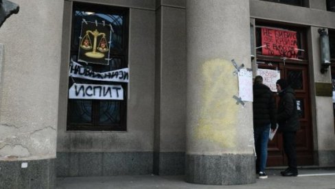 NAPAD PSG NA BLOKADERE: Studenti glasaju pod uticajem spoljnih aktera, manje od 10 ih je na plenumima (FOTO)