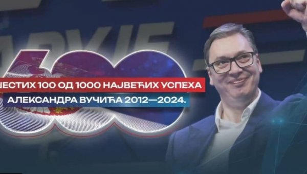 ПОГЛЕДАЈТЕ: 600 од 1000 успеха председника Александра Вучића (ВИДЕО)