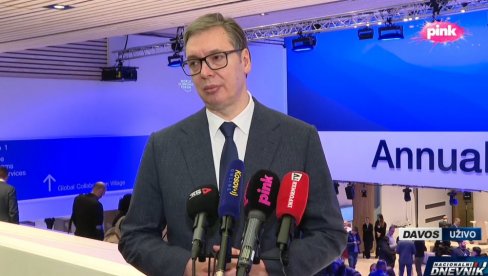 ŽELIM DA IZRAIM SAUČEŠĆE PORODICAMA Predsednik Vučić iz Davosa o požaru u staračkom domu kod Barajeva