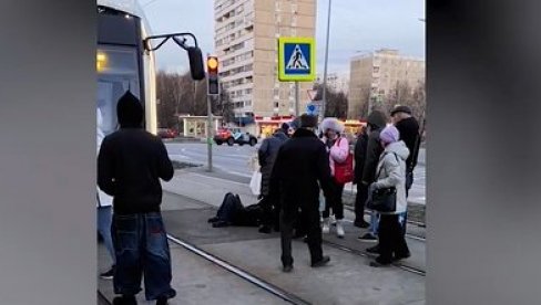 DRAMA: Tramvaj udario ženu (VIDEO)