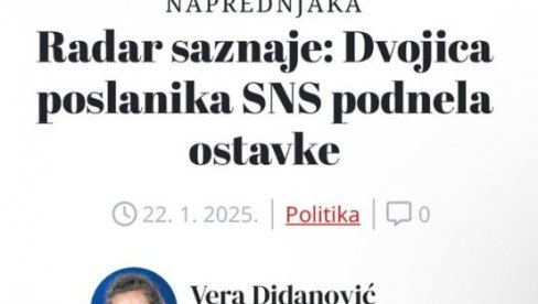 НОВА С ПОНОВО ЛАЖЕ: Вујовић и Бајић демантовали писање Радара, па упутили писмо подршке председнику Вучићу (ФОТО)