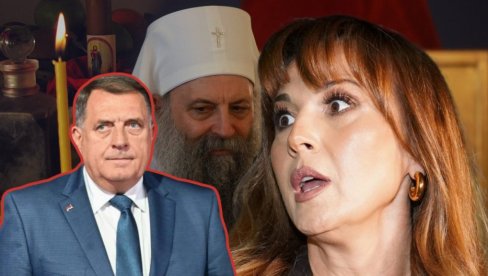 OD DODIKA DO ESTRADE: Ko je sve bio kod patrijarha Porfirija na slavi - na čelu stola poznata pevačica (FOTO)