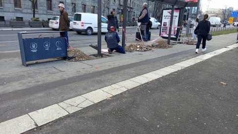 SREĐUJU AUTOBUSKA STAJALIŠTA: U Takovskoj ulici posle deceniju i po počeli radovi