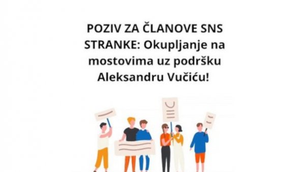 ИЗМИШЉЕНИ ПОЗИВ НА ОКУПЉАЊЕ ЧЛАНОВА СНС: Ко стоји иза новог покушаја изазивања сукоба? (ВИДЕО)