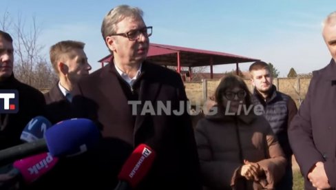 VUČIĆ U POSETI POLJOPRIVREDNOM GAZDINSTVU U NOVOM KNEŽEVCU (VIDEO)