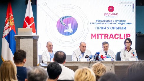 НА ИНСТИТУТУ ДЕДИЊЕ ПРВИ ПУТ У СРБИЈИ УРАЂЕНА ПРОЦЕДУРА MITRACLIP