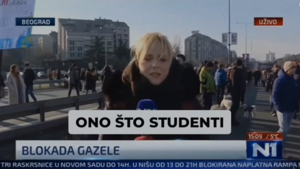 ШОЛАК НАРЕДИО, ТАТАЛОВИЋКА НАШЛА СЛУЧАЈНЕ ПРОТЕСТАНТЕ: Погледајте како Жаклина спонтано позива на револуцију (ВИДЕО)