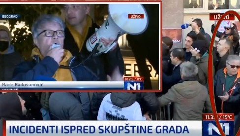 SRAMOTNO! Na nasilnom protestu opozicije i čovek koji optužuje Srbiju za 5 genocida i kome je Kosovo nezavisna država! (VIDEO)