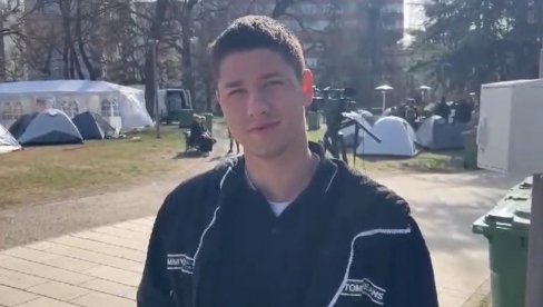 STUDENT MILOŠ ZA NOVOSTI O PRETNJAMA KOJE DOBIJA: To je znak njihove nemoći (VIDEO)