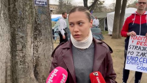 PRETRPELA SAM NASILJE OD SVOJE PROFESORKE Učenica Marina došla da podrži studente koji žele da uče (VIDEO)