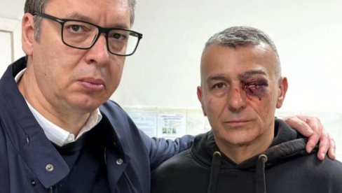 UDARILI DU GA BOKSEROM! Vučić u poseti povređenom policajcu