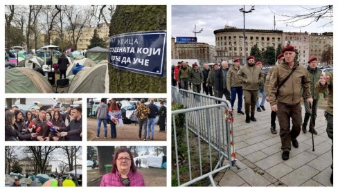 SVE VEĆI BROJ STUDENATA KOJI ŽELE DA UČE PRISTIŽE I DOLAZI U PIONIRSKI PARK: Važan govor profesora (FOTO/VIDEO)