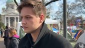 PODRŠKA KOLEGAMA KOJI TRPE PRITISAK Student Matija: Mirno protestujemo, nikog ne provociramo (VIDEO)