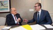 ВУЧИЋ СА ЂУЛИЈАНИЈЕМ: Руди је први подржао пројекат Београд на води, а данас смо разговарали о успостављању ближих односа Србије и Америке