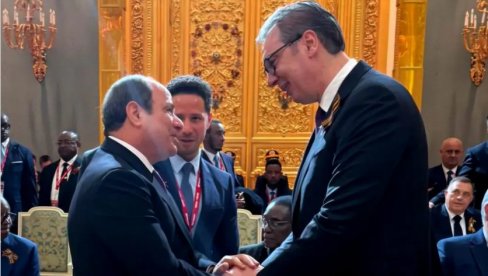 VUČIĆ I AL SISI: Sastanak sa prijateljem u Moskvi