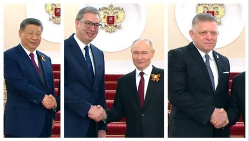 SLOBODARSKI LIDERI NA OKUPU: Vučić rame uz rame sa Sijem, Putinom, Ficom - ovo je srpski ponos (FOTO) SLOBODARSKI LIDERI NA OKUPU: Vučić rame uz rame sa Sijem, Putinom, Ficom - ovo je srpski ponos (FOTO)