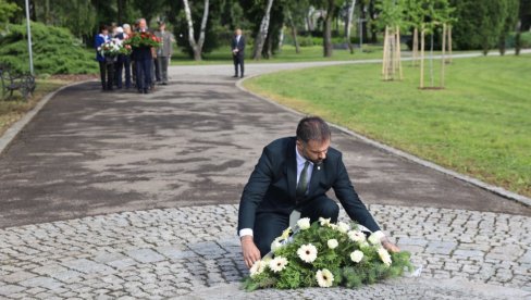 POČAST SVAKOM ŽIVOTU  DATOM ZA NAŠU SLOBODU: Žarko Mićin, gradonačelnik Novog Sada na obeležavanju 9. maja-Dana pobede nad fašizmom