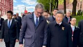 ВУЧИЋ И СИ ЂИНПИНГ У СРДАЧНОМ РАГОВОРУ: Српски и кинески председник састали се у Москви ВУЧИЋ И СИ ЂИНПИНГ У СРДАЧНОМ РАГОВОРУ: Српски и кинески председник састали се у Москви